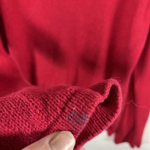 Vintage Tiara International Christmas reindeer full zip sweater woman's size XL - Picture 10 of 10